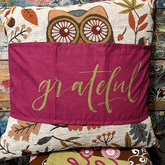 New Set of Two “grateful” and “Hello Fall” Home Collection Pillow Wraps - Picture 7 of 11
